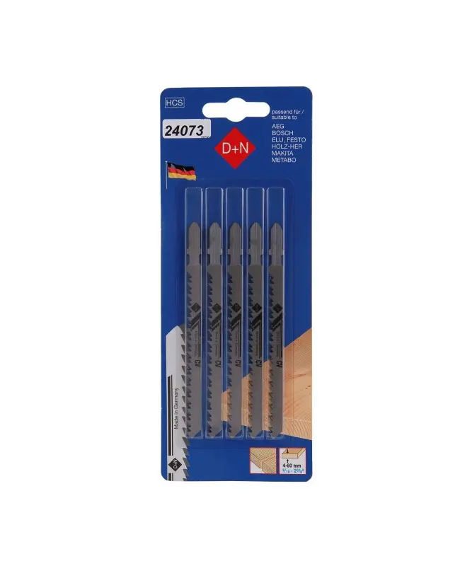 Plátky do přímočaré pilky 5ks 85mm/1,45mm, HCS, 32730, Levior 24073 (L24073)