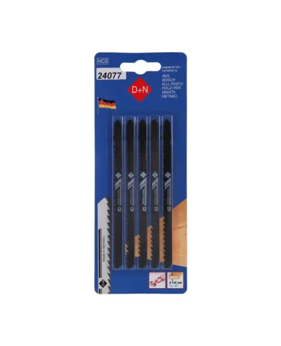 Plátky do přímočaré pilky 5ks 120mm/1,3mm, HCS, 33040, Levior 24077 (L24077)