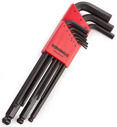 Zástrčné klíče s kuličkou 1,5 ÷ 10 mm Bondhus BLX9M Sada 9 dílů (DAT10999)