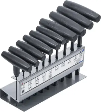 Zástrčné klíče inbus 2 ÷ 10 mm s T-rukojetí. (Sada 10 dílů). BGS 791 (BGS100791)