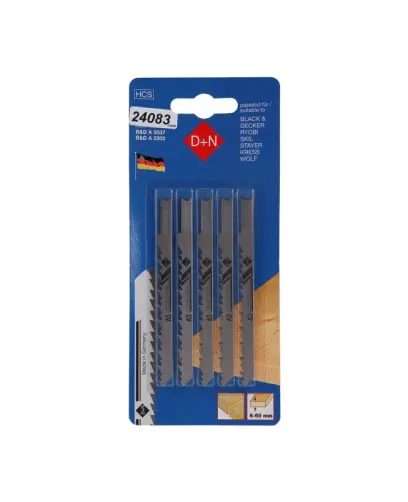 Plátky do přímočaré pilky B&D 5ks 75mm/1,45mm, 12240, Levior 24083 (L24083)