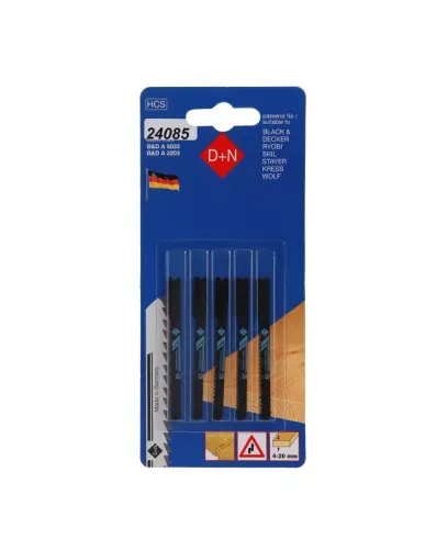 Plátky do přímočaré pilky B&D 5ks 50mm/1mm, 12420, Levior 24085 (L24085)