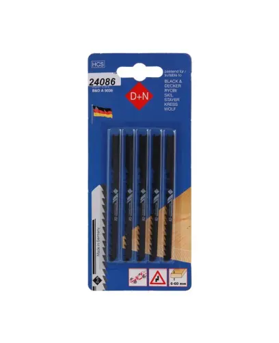 Plátky do přímočaré pilky B&D 5ks 75mm/1,3mm, 12440, Levior 24086 (L24086)