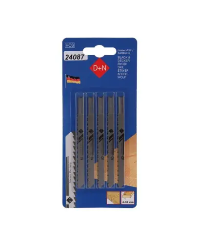 Plátky do přímočaré pilky B&D 5ks 75mm/1,45mm, 12625, Levior 24087 (L24087)