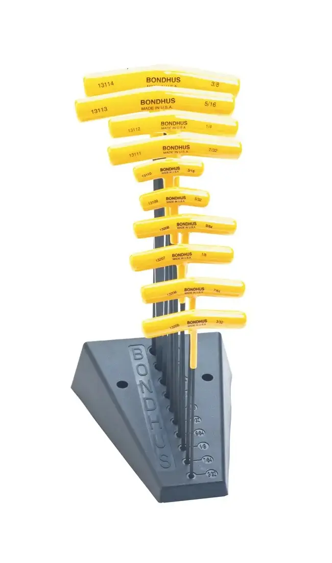 Sada T - klíčů BTX10/S inch + stojan BONDHUS 13190.01 (DATBON13190)