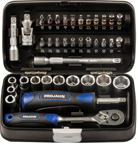 Gola sada 1/4" - Projahn 38 dílů. Mini-sada včetně bitů (DATPJ394072)