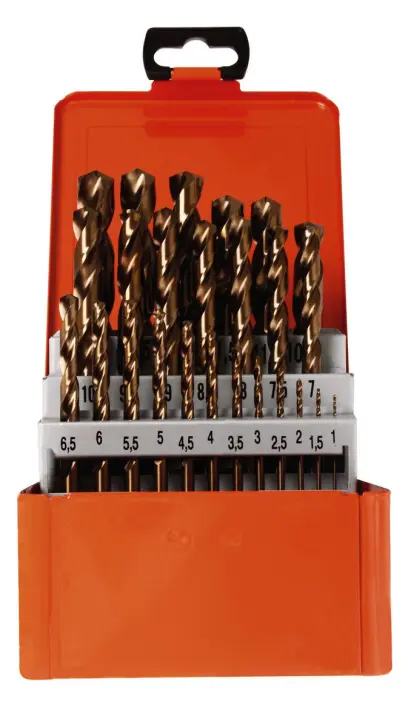 Vrtáky HSS-Co 5% 1 ÷ 10 mm DIN 338 Projahn 60381 Cobalt - 19 ks (DATPJ60381)