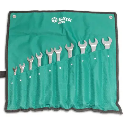 Sada 10 ks. Sada metrických kombinovaných klíčů XL (SATAST08006SJ)