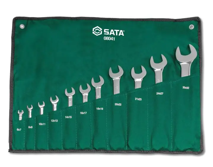 Oboustranné klíče 6x 7 - 30 x 32 mm SATA Tools - 14 dílů (SATAST08041)
