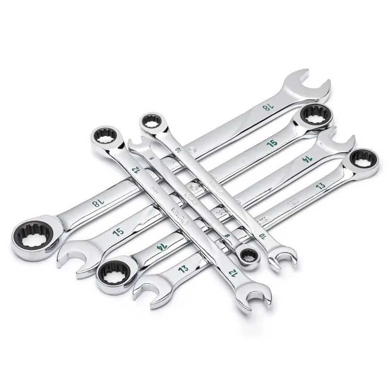 7 ks. Sada metrických ráčnových klíčů 120XP - 8, 1 (SATAST08043U)