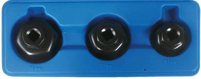 BGS 1037 Klíče na olejové filtry 1/2", sada 3 díly (27-32-36 mm), VW-Audi-BMW-Mercedes (BGS101037)