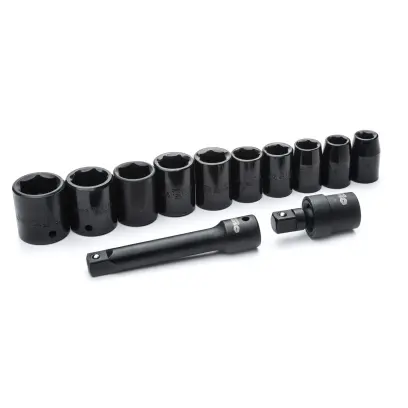 12 ks. Sada 6hranných nástrčných hlavic 1/2" s poh (SATAST09008SJ)