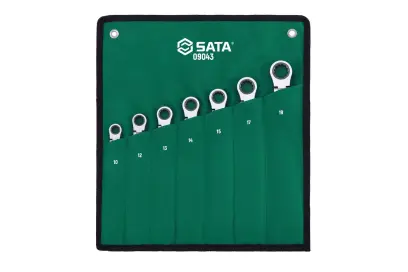 7 ks Sada metrických klíčů s ohebnou hlavou s aret (SATAST09043SJ)