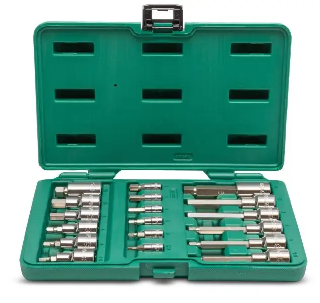 Sada 18 ks. Sada nástrčných hlavic 1/4" a 1/2" s š (SATAST09053SJ)