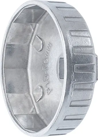Očkový klíč na olejové filtry WH 903-1, pr. 75 mm, 15hranný BGS101045 (GM, Chrysler) (BGS101045)
