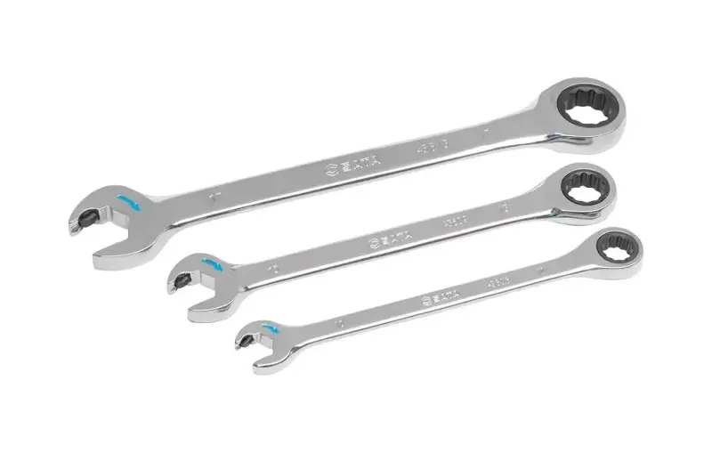 Očkoploché ráčnové klíče 10 ÷ 17 mm SATA ST09075 (Sada 3 ks) (SATAST09075)