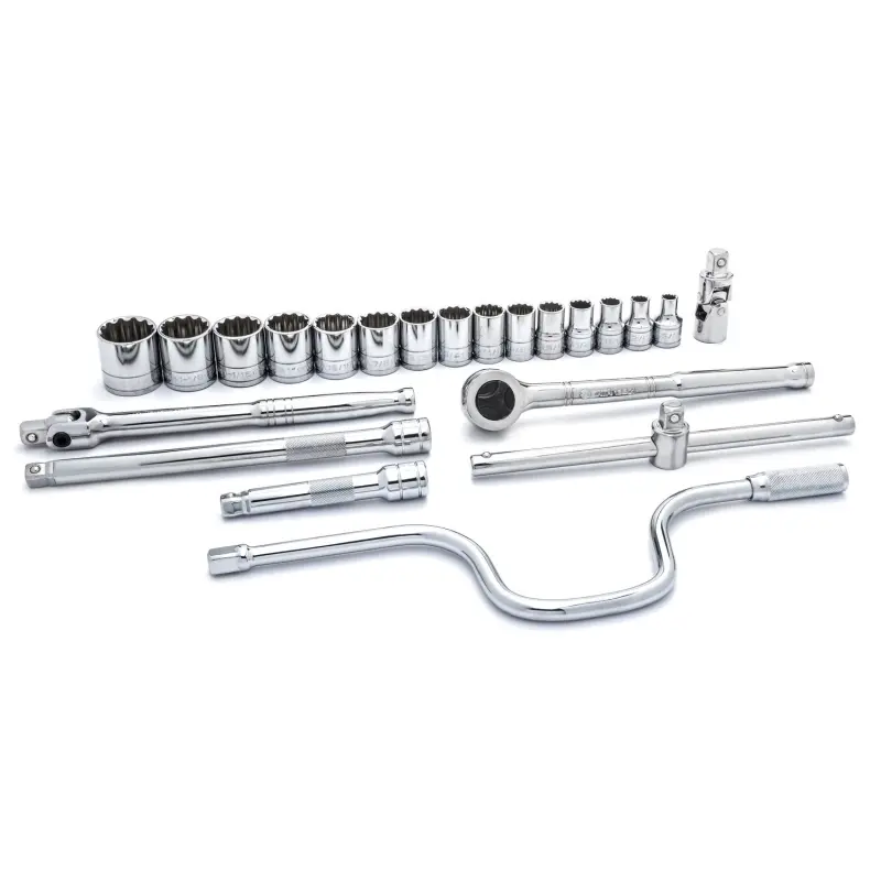 22 ks. Sada nástrčných hlavic 1/2" s 12 hroty SAE (SATAST09088SJ)