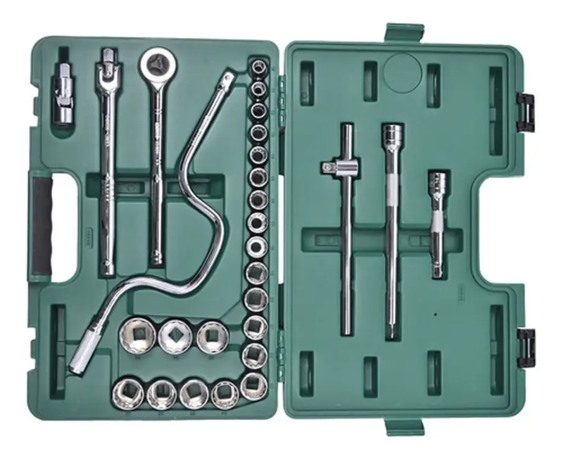 28 ks. Sada metrických nástrčných hlavic 1/2" s 12 (SATAST09090SJ)