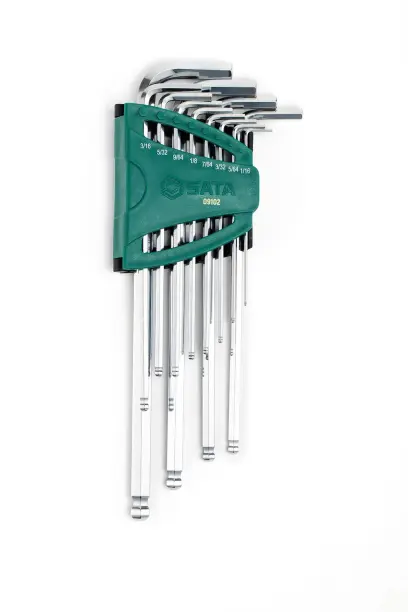 Sada 12 ks. Sada šestihranných klíčů SAE s extra d (SATAST09102SJ)