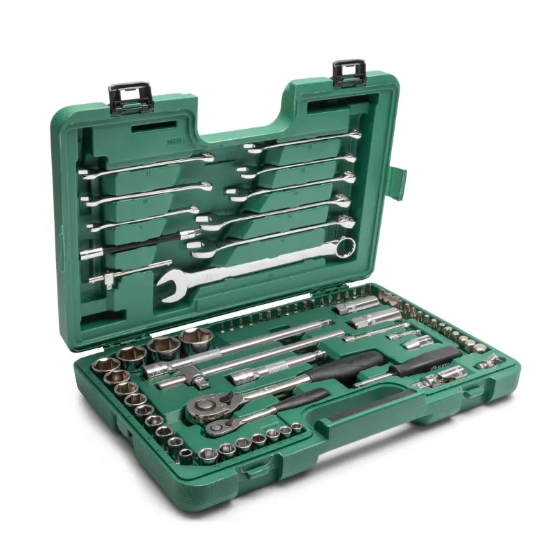 76 ks. Sada metrických klíčů s 1/4" a 1/2" pohonem (SATAST09519SJ)