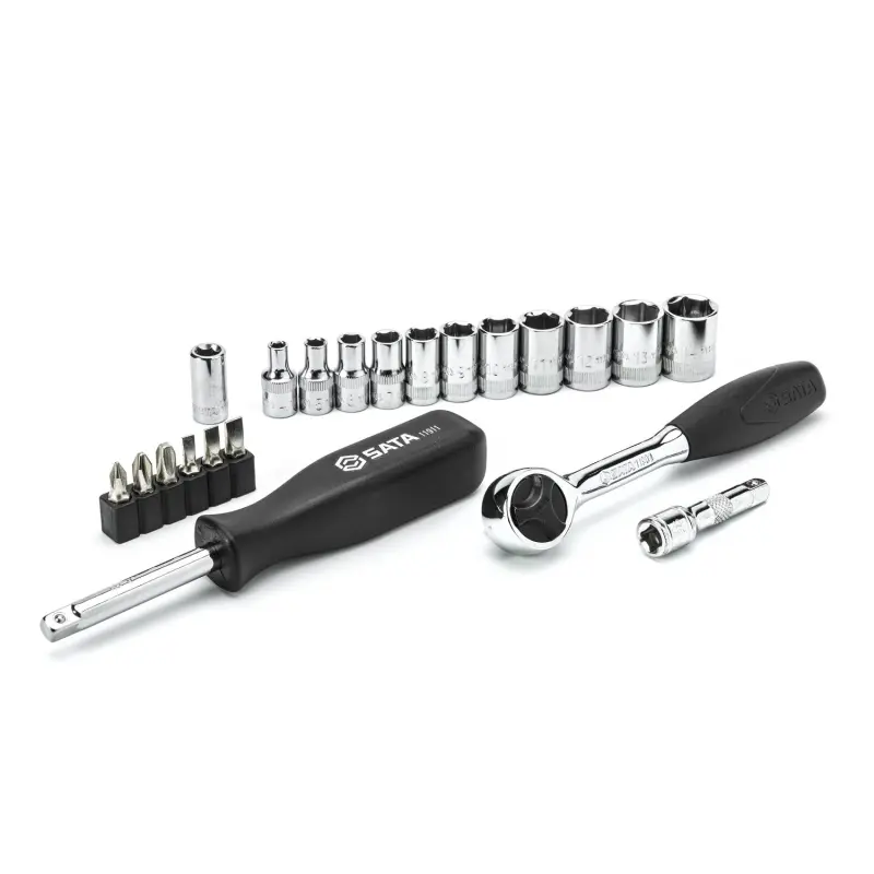 21 ks. Sada nástrčných hlavic 1/4" s 6 hroty SAE (SATAST09521-02)