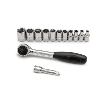 13 ks. Sada metrických nástrčných hlavic s pohonem (SATAST09521L)