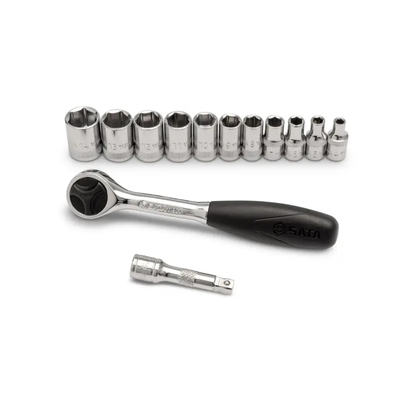 13 ks. Sada metrických nástrčných hlavic s pohonem (SATAST09521L)