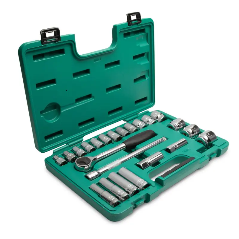 23 ks. Sada metrických nástrčných hlavic s 1/2" po (SATAST09526)