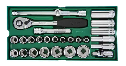 Gola sada 1/2" 10 ÷ 34 mm SATA Tools - 27 dílů (SATAST09903SJ)
