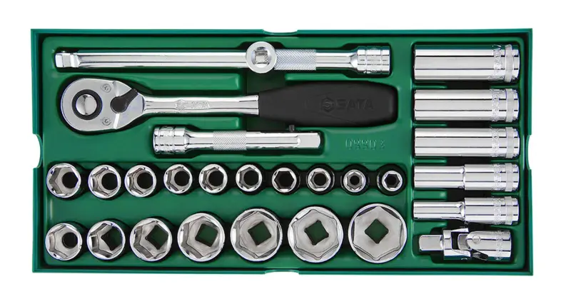 Gola sada 1/2" 10 ÷ 34 mm SATA Tools - 27 dílů (SATAST09903SJ)