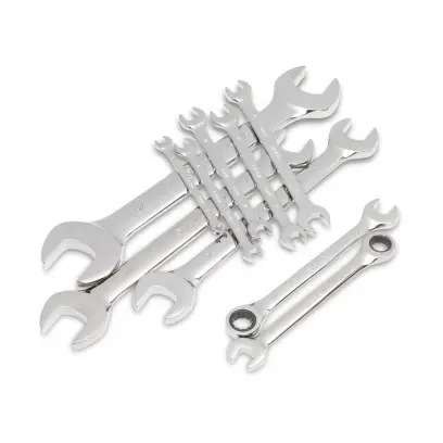 Oboustranné potevřené klíče 6 x 7 - 12 x 14 mm SATA Tools - 10 dílů (SATAST09904-02)