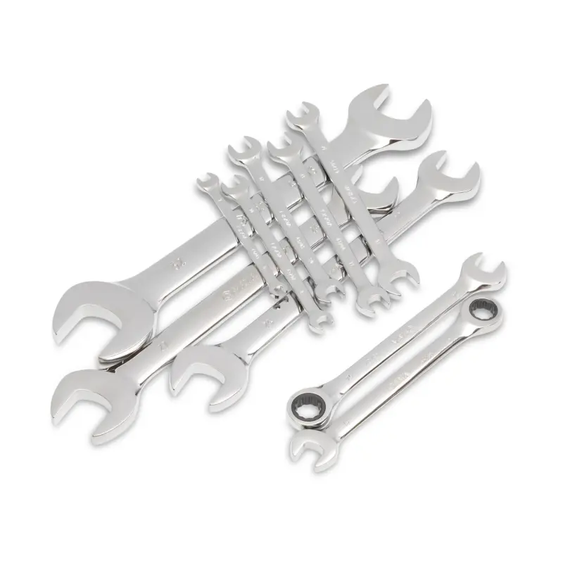 Oboustranné potevřené klíče 6 x 7 - 12 x 14 mm SATA Tools - 10 dílů (SATAST09904-02)