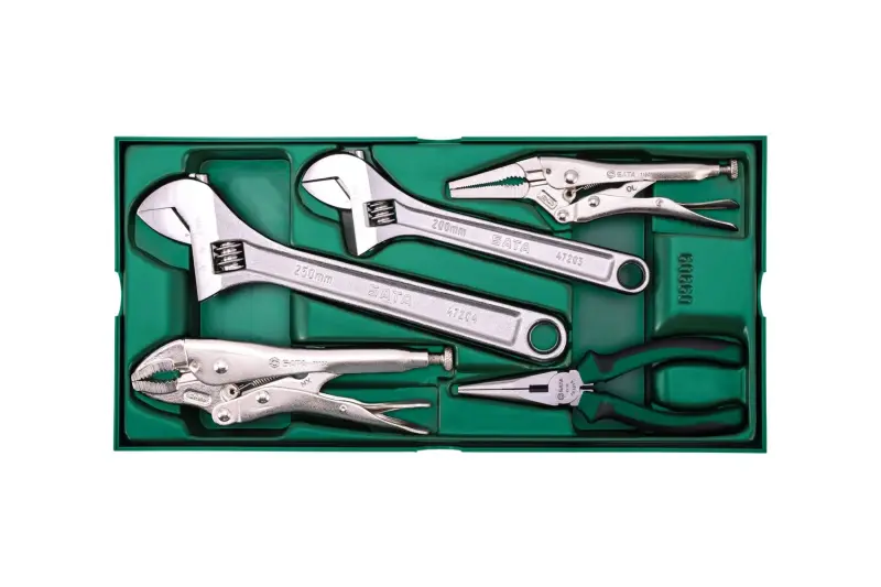 Stavitelné klíče a kleště v kazetě SATA Tools - 5 dílů (SATAST09909-02)