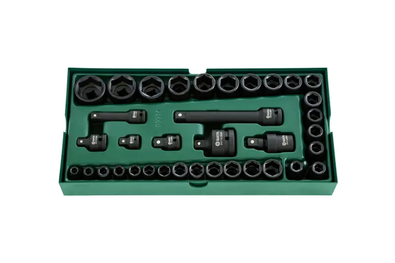 Nástrčné hlavice 3/8 a 1/2" 11 ÷ 32 mm, rázové SATA Tools - 36 dílů (SATAST09914SJ)