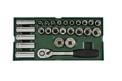 Gola sada 1/2" 8 ÷ 32 mm v zásobníku SATA Tools - 26 dílů (SATAST09915SJ)