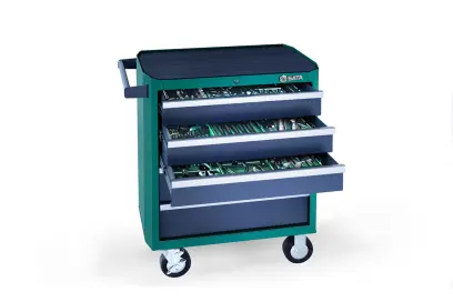 168 ks Sada zásobníků a přihrádek na nářadí s vozí (SATAST09927)