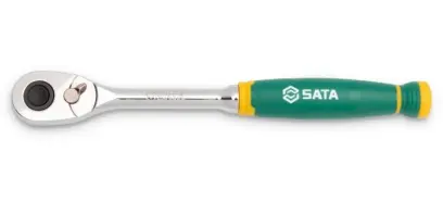 Rychloupínací chromová ráčna s komfortní rukojetí 1/4" Drive 72T (SATAST11971G)