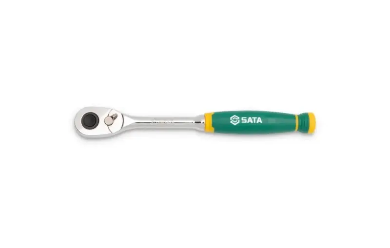 Rychloupínací chromová ráčna s komfortní rukojetí 1/4" Drive 72T (SATAST11971G)