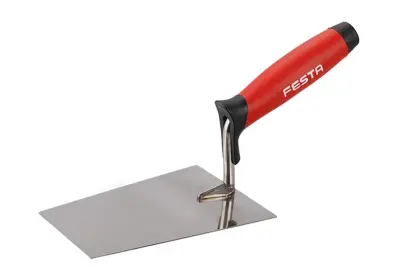 Zednická lžíce nerez 180x125mm s gum.ručkou, FESTA 31235 (L31235)