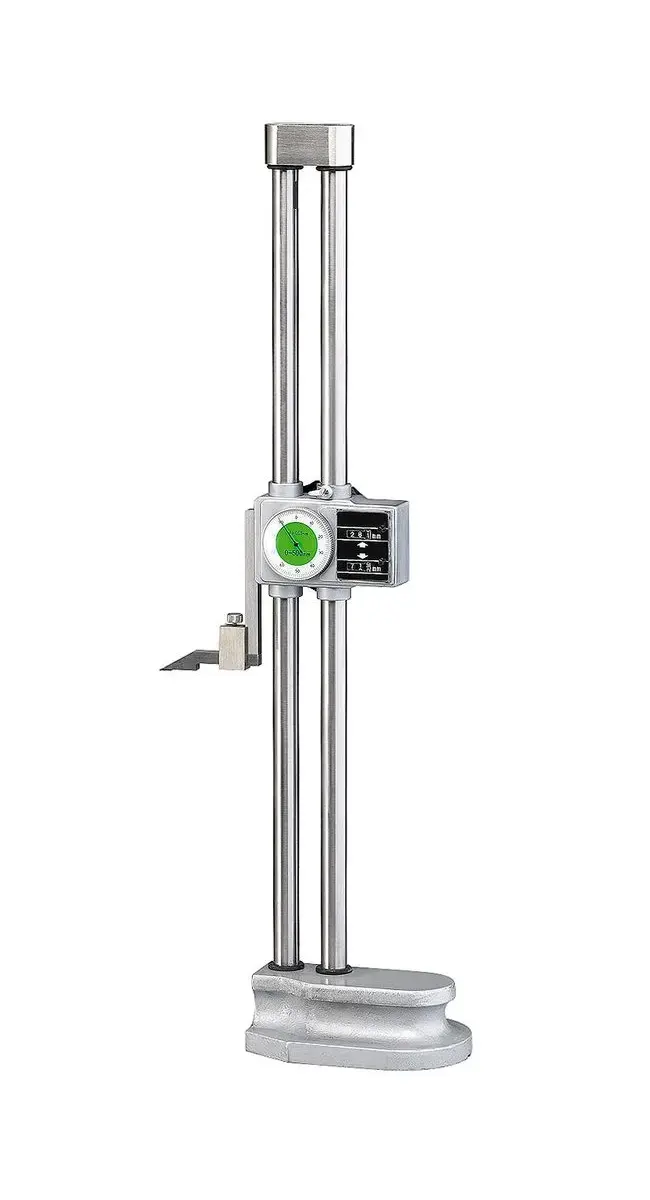 Výškoměr 500 mm x 0,01 mm s rýsovacím nářadím a indikátorem (BER311026)