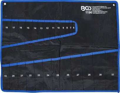 Prázdná kapsa BGS101198-LEER z tetronu pro sadu klíčů BGS 1198 (BGS101198-LEER)