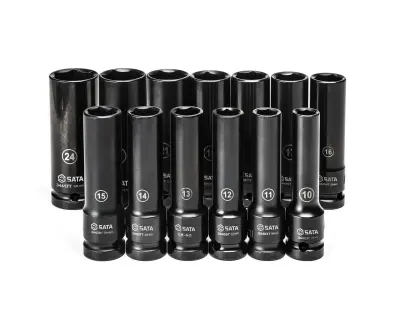 13ks. Sada metrických tenkostěnných nástrčných hla (SATAST34398T)