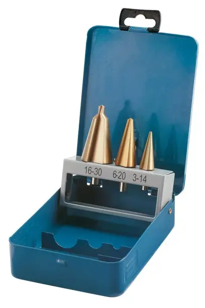 Bernardo 41-1065 Stupňovité vrtáky 3 ÷ 30 mm TiN (Sada 3 ks) (BER411065)