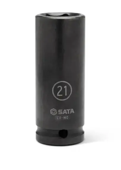 1/2 "Drive 6 Point Impact Deep Socket 30mm (SATAST34423SC)