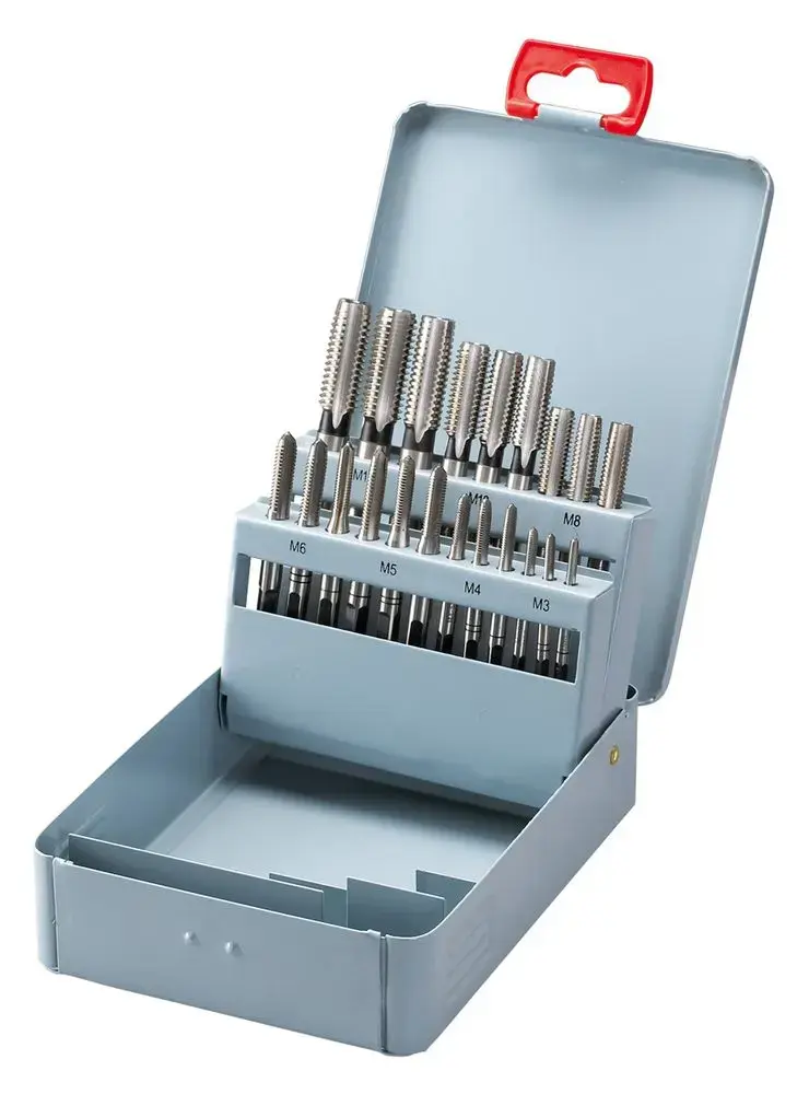 Sada závitníků  ručních 21 dílů, M3 - M12, HSS (BER431005)