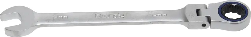 BGS 1564 Očkoplochý klíč 14 mm s ráčnou, kloubový (BGS101564)