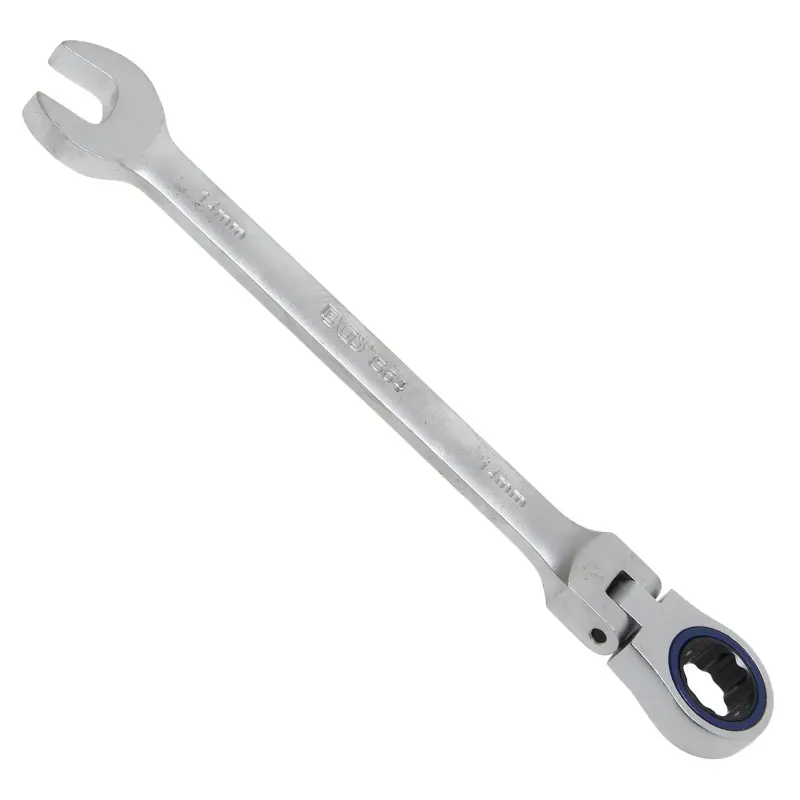 Očkoplochý klíč 14 mm s ráčnou BGS101564, kloubový (BGS101564)