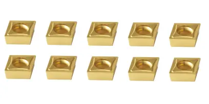 Sada vyměnitelných destiček TiN, 10 ks, pro nože 16, 20 mm (BER442057)