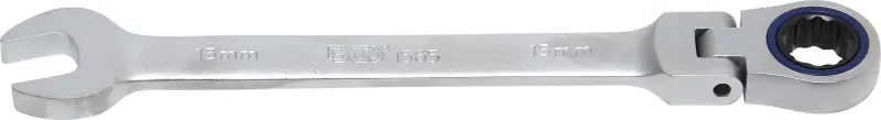 BGS 1565 Očkoplochý klíč 15 mm s ráčnou, kloubový (BGS101565)