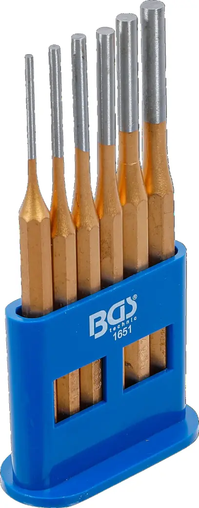 Sada průbojníků, vyrážeče závlaček 3 ÷ 8 mm BGS 1651 Sada 6 dílů (BGS101651)
